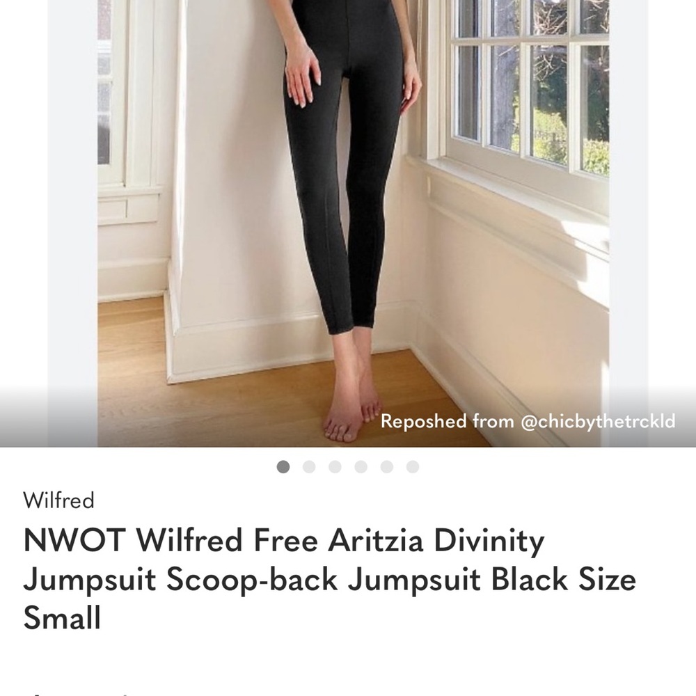 Wilfred Elegant Black Scoop-Back Jumpsuit